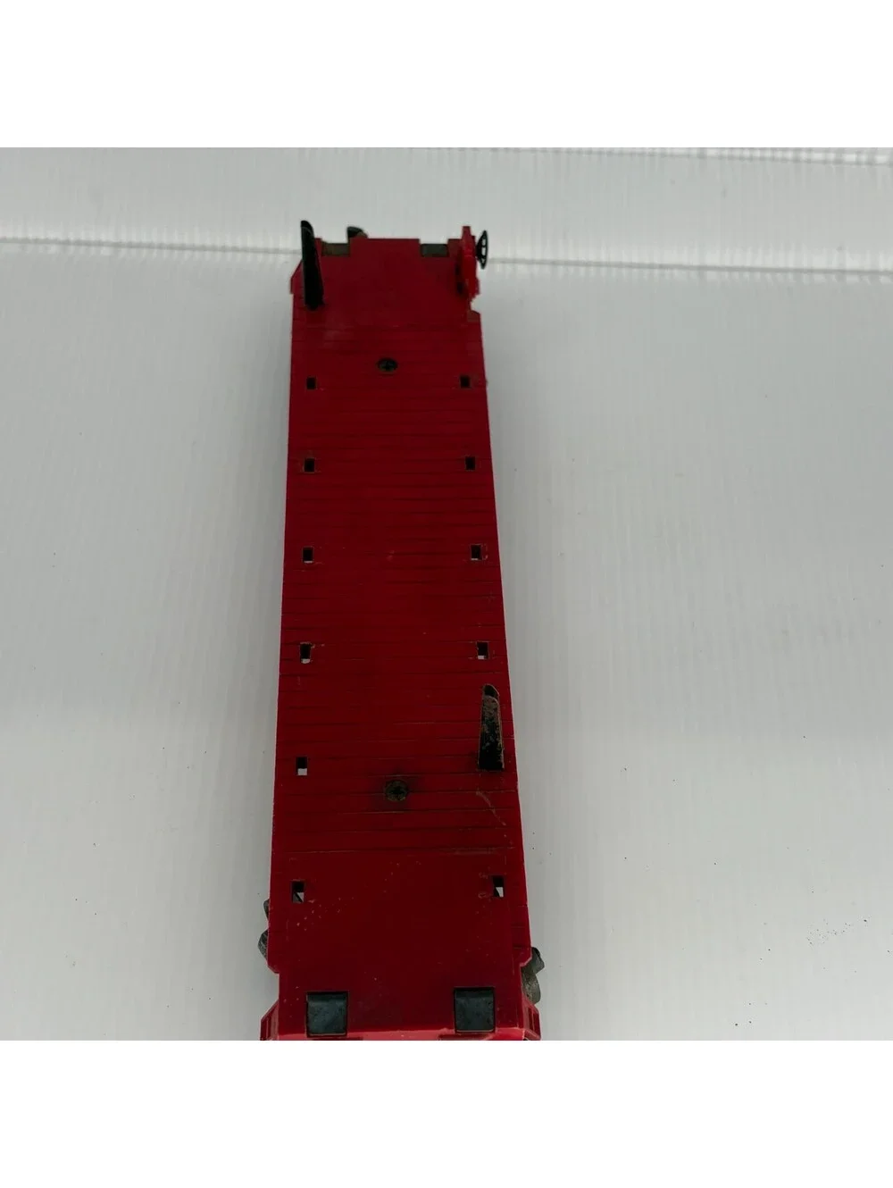 Vintage Lionel 6414 Red Auto Loader Flatcar O Gauge Train Car For Repair